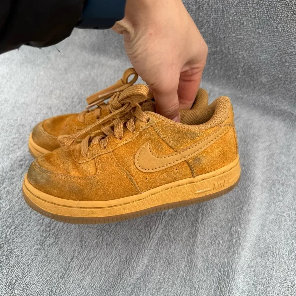 Infant Nike Air Force 1 Low LV8 3 TD Shoe “Wheat” Tan Brown
